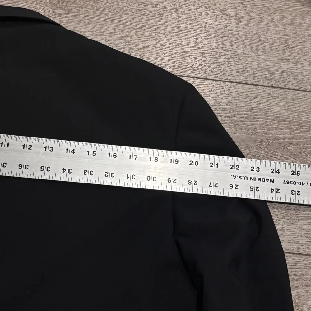 Brooks Brothers Blazer Mens 46R Black BrooksCool Two Button Suit Jacket Business